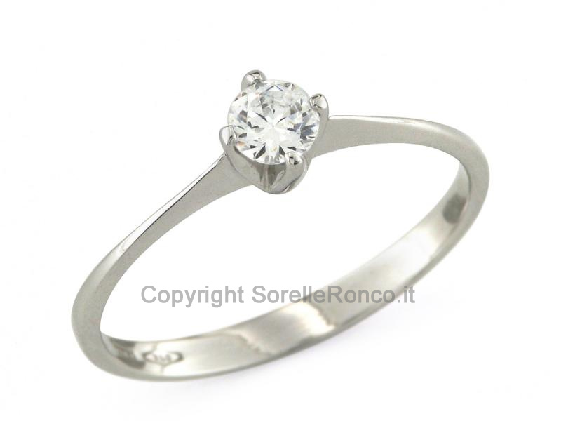 ANELLO SOLITARIO CON ZIRCONE