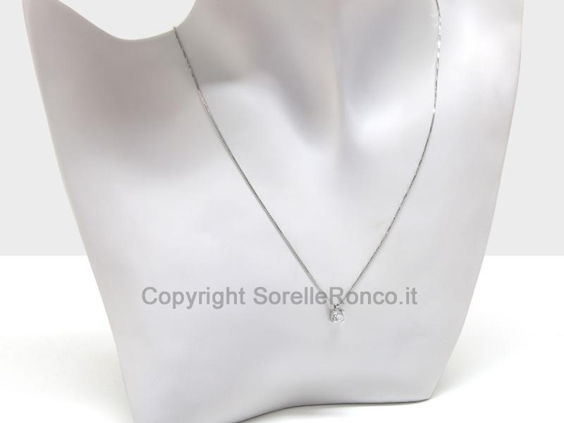 COLLANA PUNTOLUCE CON DIAMANTE 0.25 CT