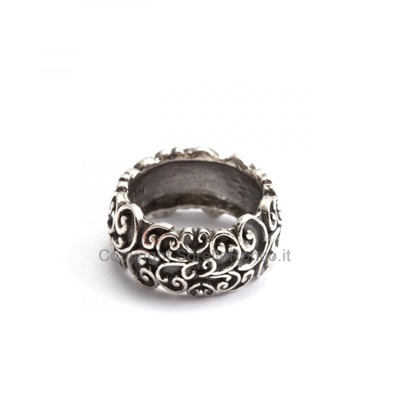 ANELLO NELSON RIHAD ARGENTO INVECCHIATO