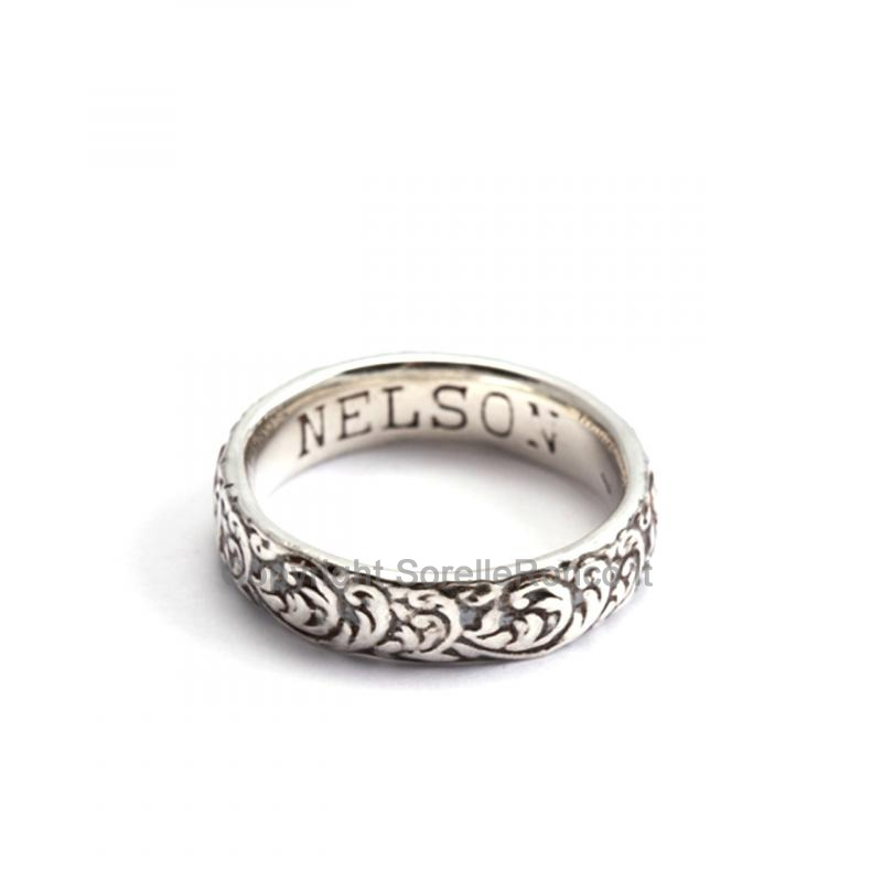 ANELLO FEDE NELSON RIHAD ARGENTO INVECCHIATO