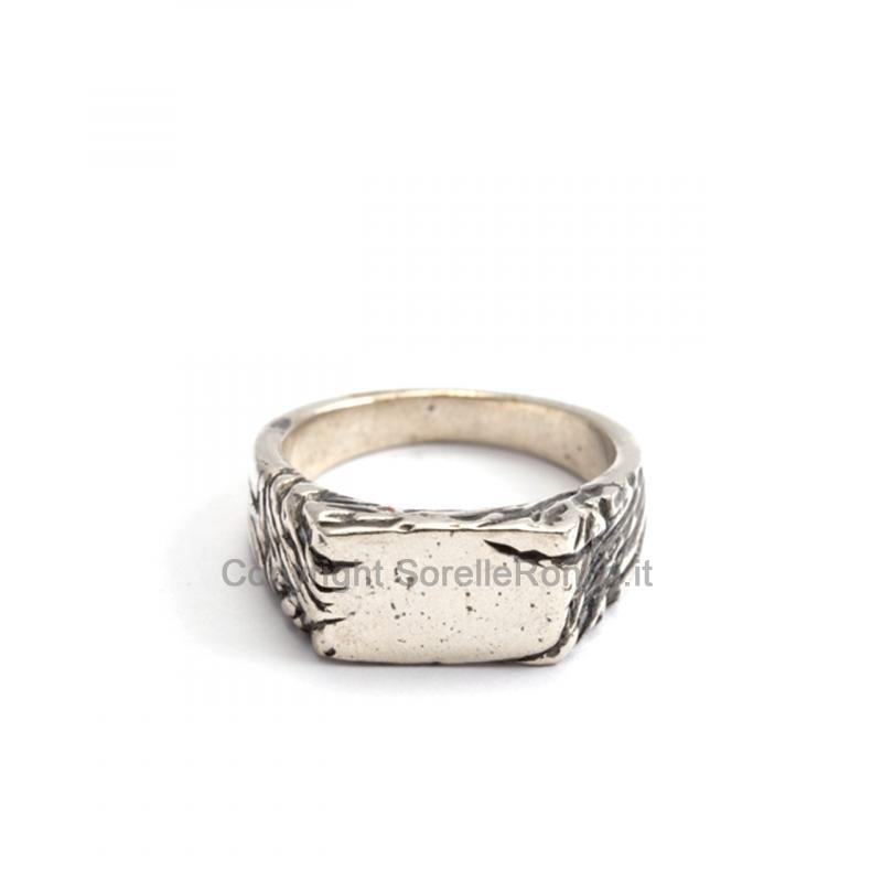 ANELLO NELSON SIGILLO ARGENTO BULINO