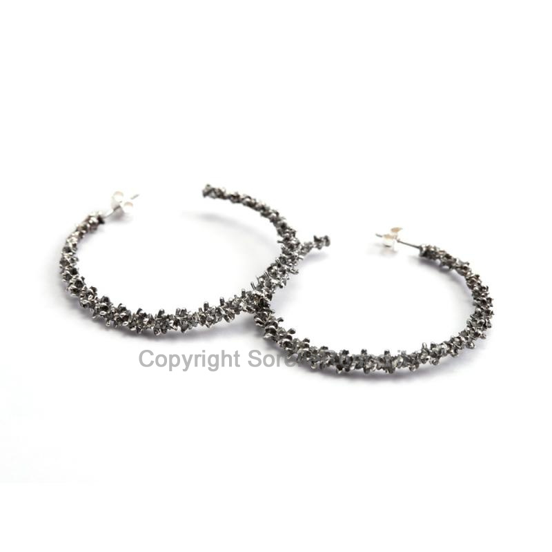 ORECCHINI NELSON SHARM ARGENTO 925 A CERCHIO