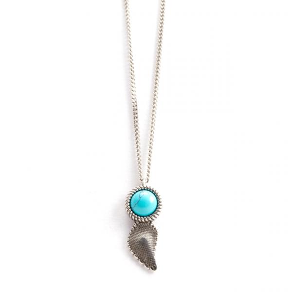 CF02248 - Collana Nelson Bisanzio Argento Pietra Turchese