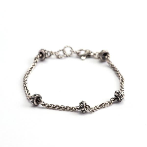 CF02252 - Bracciale Nelson Spiga Argento 925 Nodo Bizantino