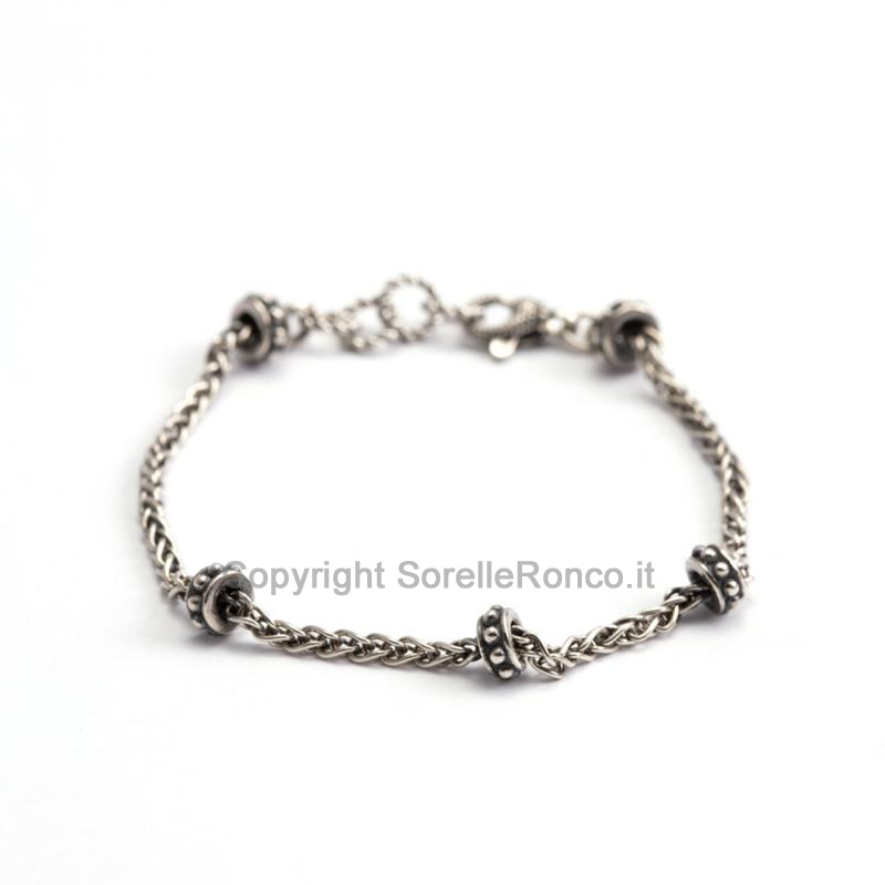 BRACCIALE NELSON SPIGA ARGENTO 925 NODO BIZANTINO