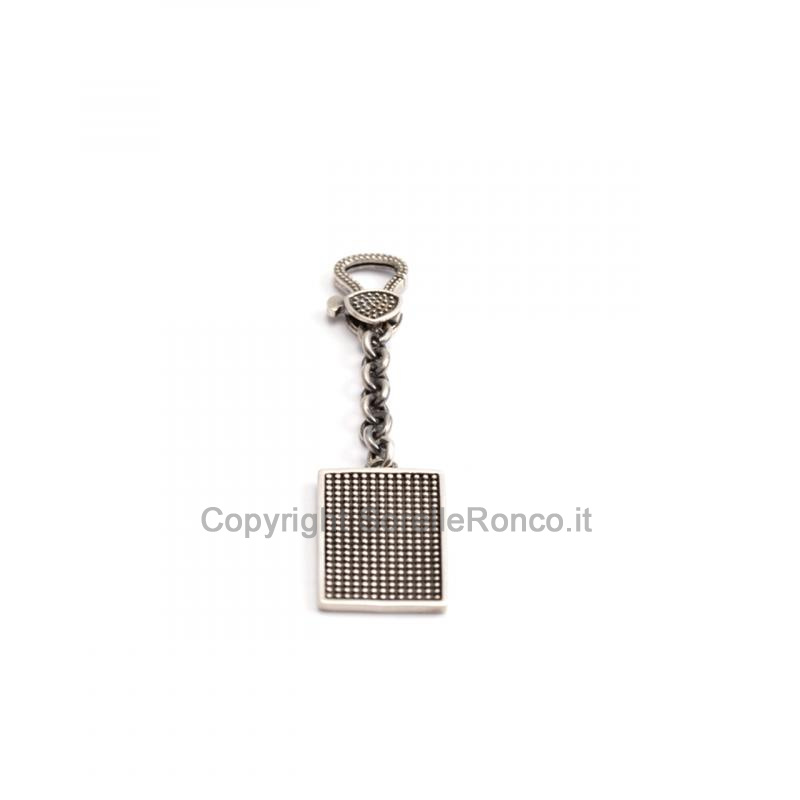 PORTACHIAVI NELSON MANHATTAN ARGENTO 925 PIASTRA