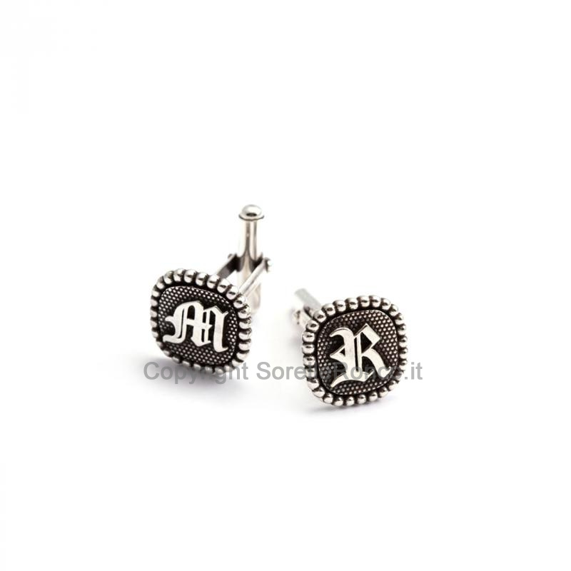 GEMELLI NELSON BASTILLE ARGENTO 925 GOTHIC