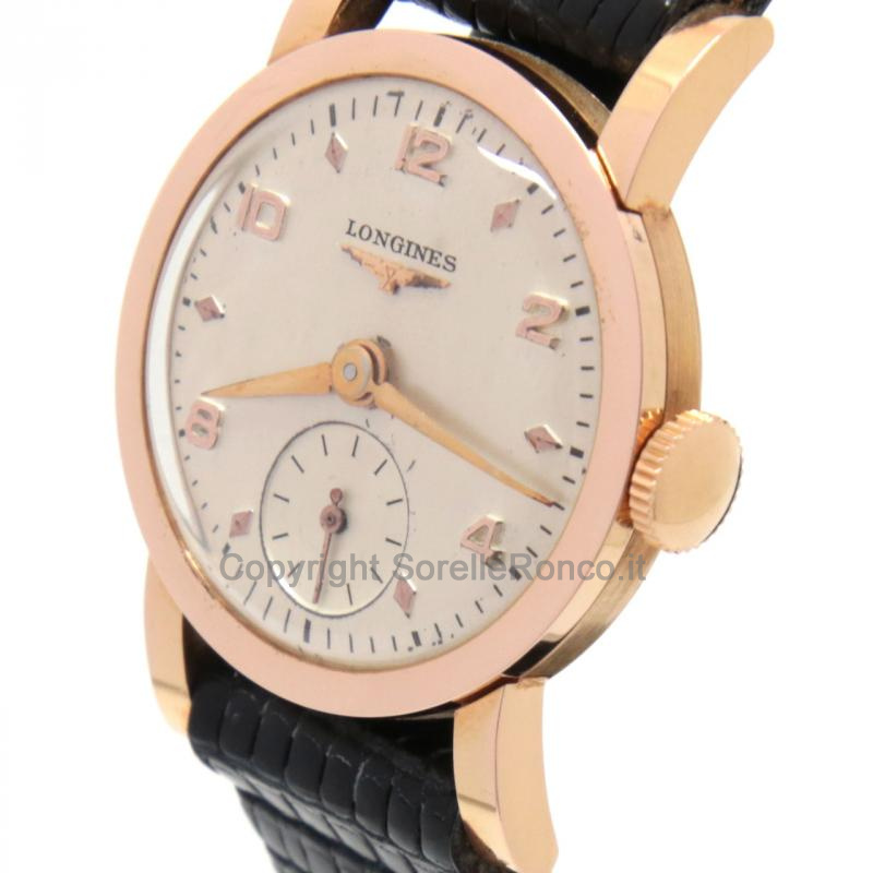 LONGINES HERITAGE 24MM SILVER PLACCATO ORO ROSA