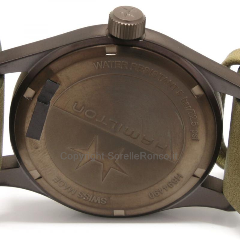 HAMILTON KHAKI FIELD MECCANIC VERDE 38MM