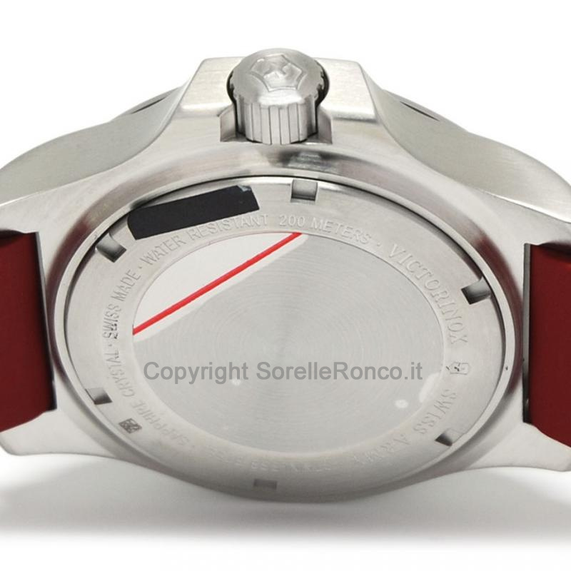 VICTORINOX I.N.O.X. ROSSO GOMMA DIVER 45MM