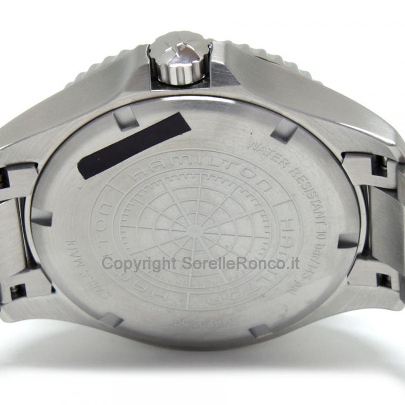 HAMILTON KHAKI SCUBA BLU E NERO ACCIAIO 40MM