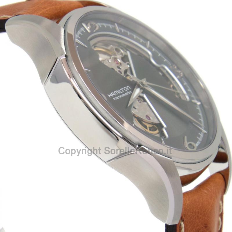 HAMILTON JAZZMASTER OPEN HEART MARRONE 40MM