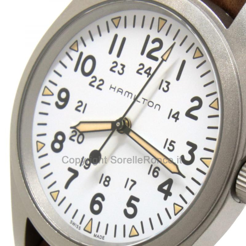 HAMILTON KHAKI FIELD MECHANICAL 38MM BIANCO