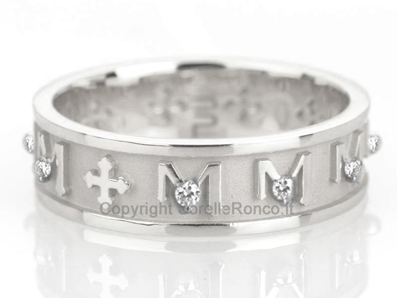 TUUM DECEM ORO BIANCO 9KT CON DIAMANTI