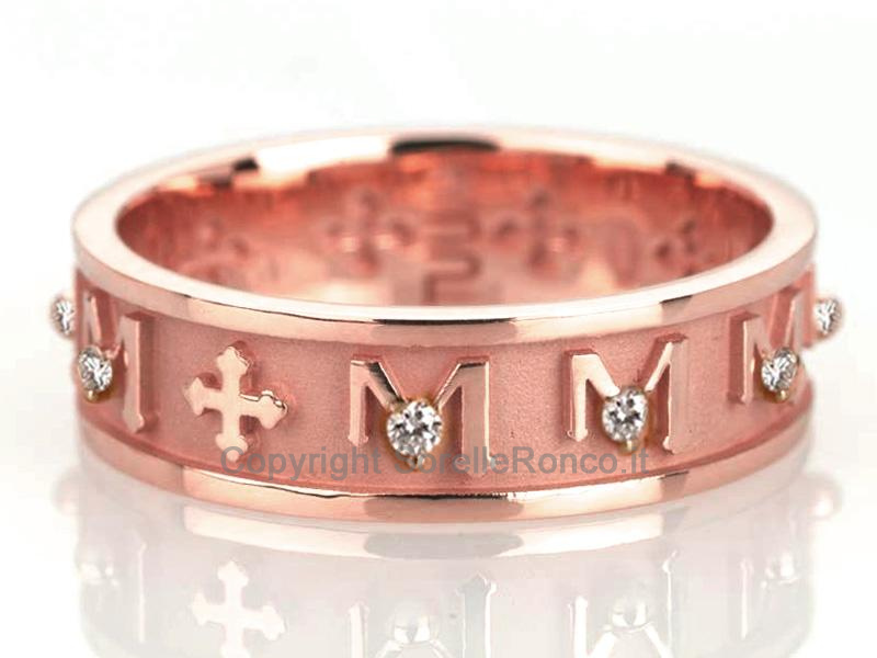TUUM DECEM ORO ROSA 9KT CON DIAMANTI