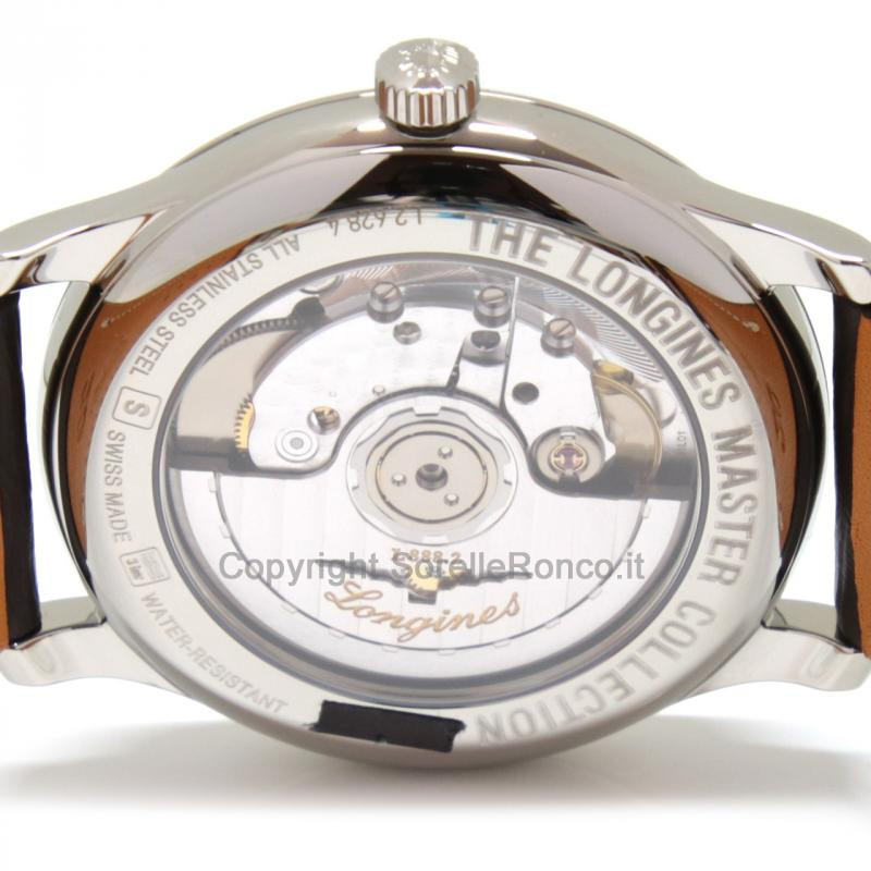 LONGINES MASTER 38,5MM ARGENTO PELLE MARRONE