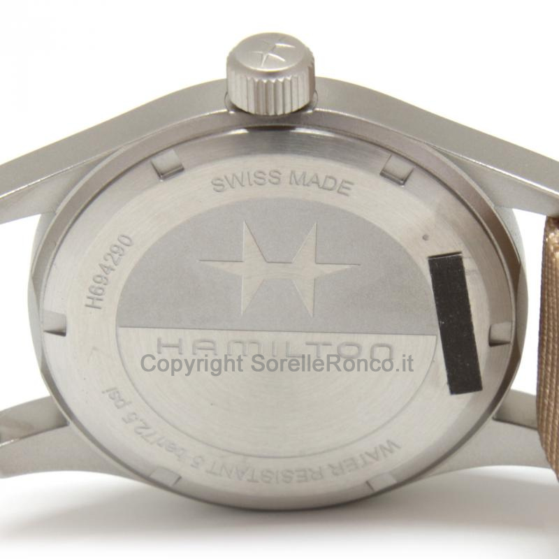 HAMILTON KHAKI FIELD 38MM MARRONE NATO BEIGE