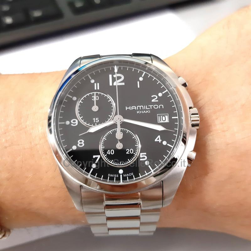 HAMILTON KHAKI AVIATION PILOT PIONEER 41MM NERO