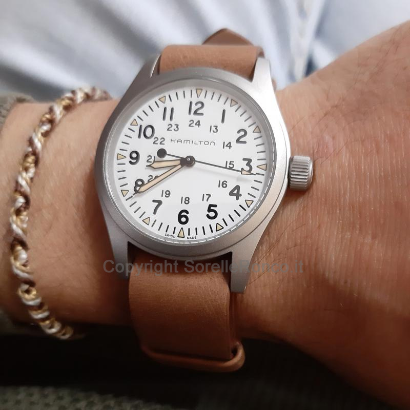 HAMILTON KHAKI FIELD MECHANICAL 38MM BIANCO