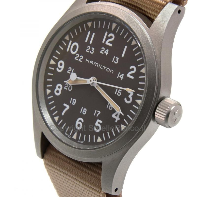 HAMILTON KHAKI FIELD 38MM MARRONE NATO BEIGE