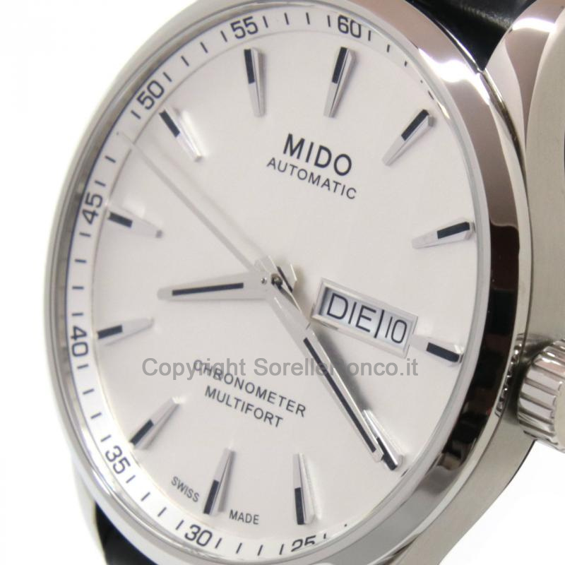 MIDO MULTIFORT CHRONO 42MM SILVER DAY DATE