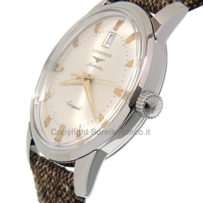 LONGINES CONQUEST ACCIAIO SILVER 40MM AUTOMATICO