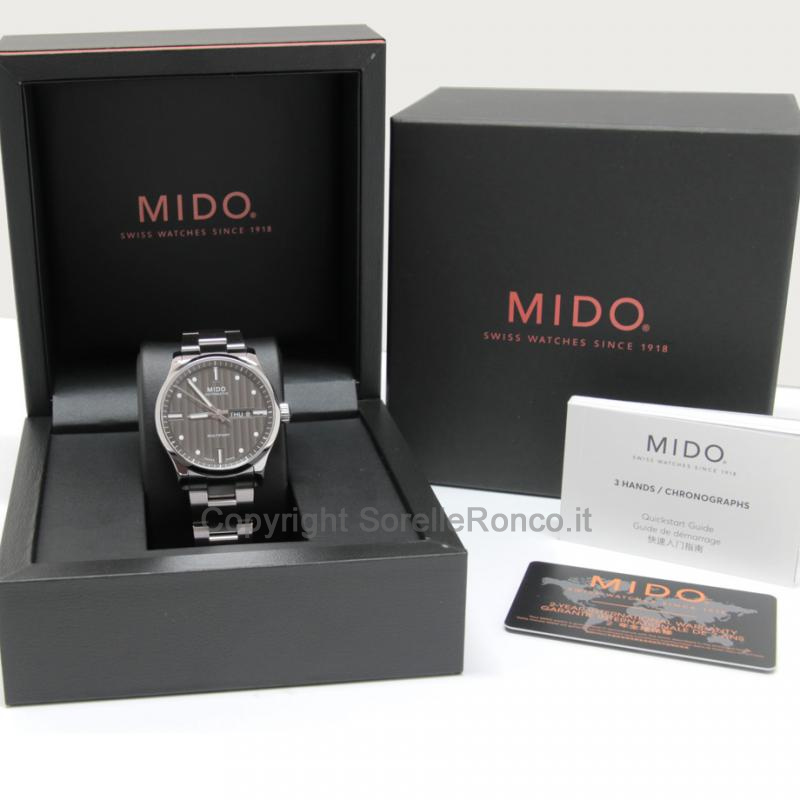 MIDO MULTIFORT 42MM ANTRACITE ACCIAIO AUTOMATICO
