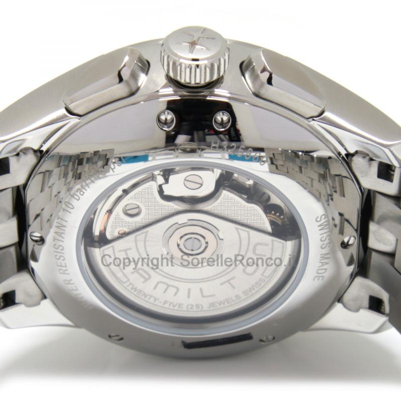 HAMILTON JAZZMASTER BLU CHRONO ACCIAIO 42MM