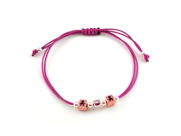 DLB-054 - Bracciale Dadini MASCHIETTO e 1 Cuore