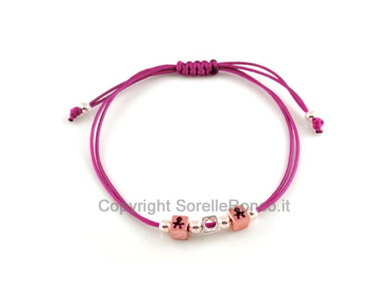 BRACCIALE DADINI MASCHIETTO E 1 CUORE