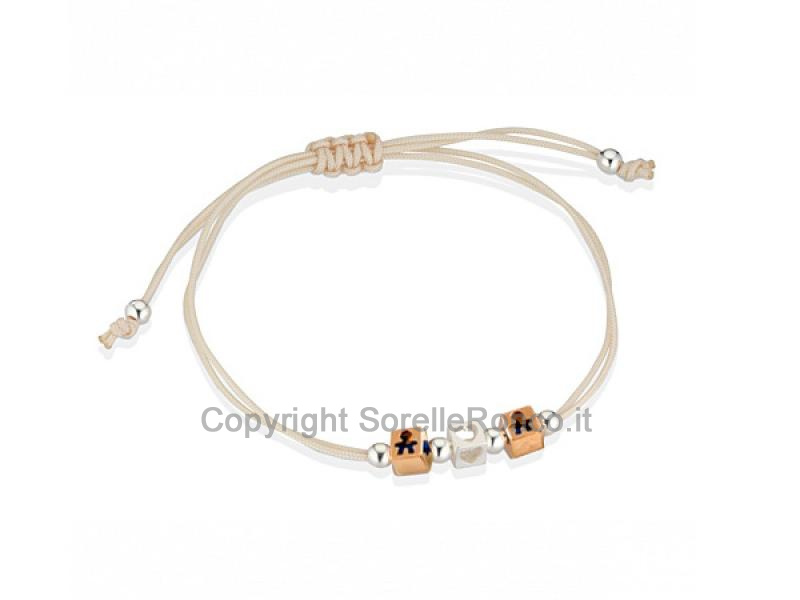 BRACCIALE DADINI MASCHIETTO E 1 CUORE