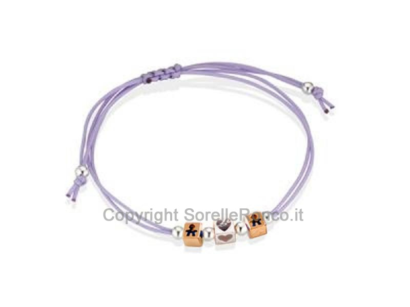 BRACCIALE DADINI MASCHIETTO E 1 CUORE