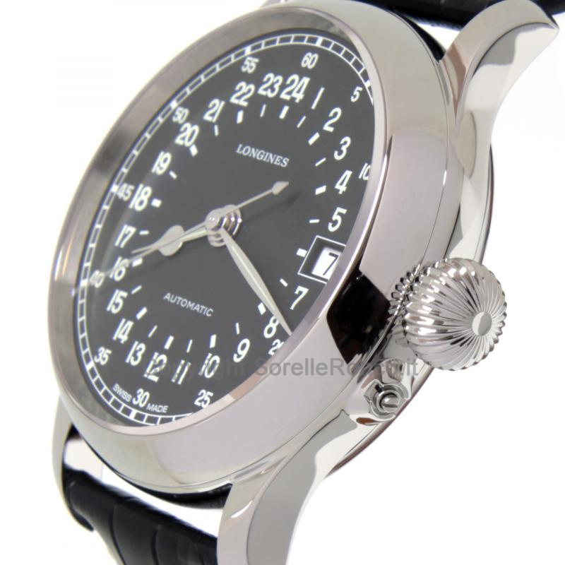LONGINES HERITAGE 47,5MM TWENTY-FOUR HOURS NERO