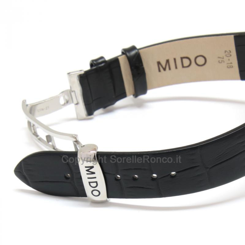 MIDO BARONCELLI III HERITAGE NERO 39MM PELLE
