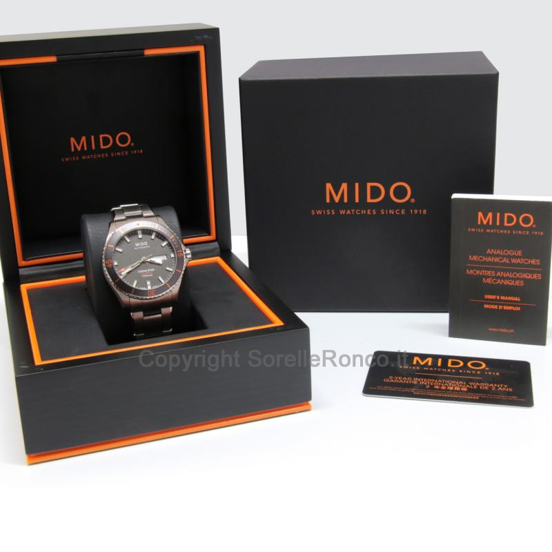 MIDO OCEANS STAR CAPTAIN DIVER 42MM ANTRACITE