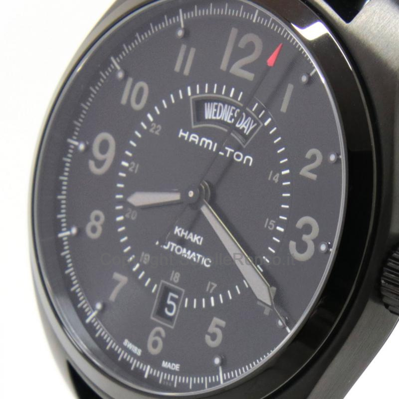 HAMILTON KHAKI FIELD NERO 42MM DAY DATE