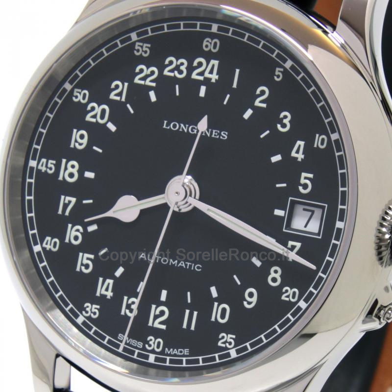 LONGINES HERITAGE 47,5MM TWENTY-FOUR HOURS NERO