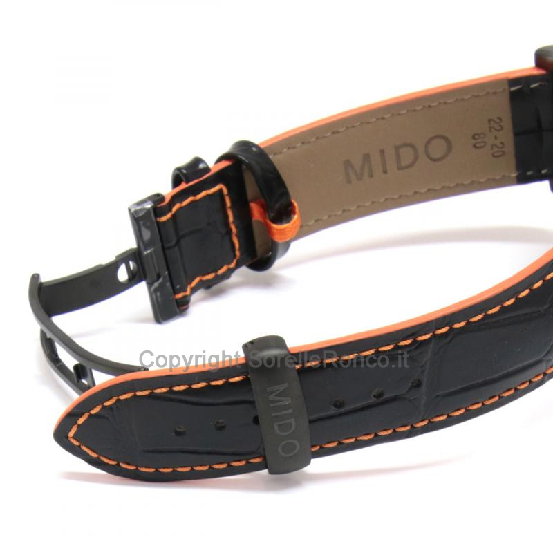 MIDO MULTIFORT NERO 42MM CINTURINO PELLE NERA
