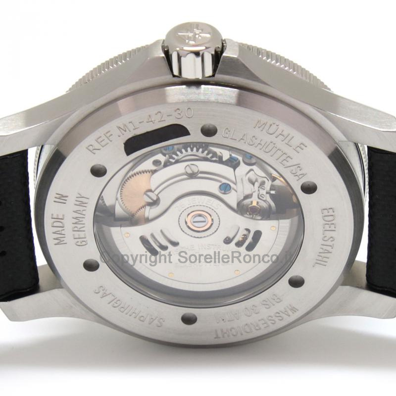 MÜHLE GLASHÜTTE PROMARE NERO E BLU 42MM AUTOMATICO
