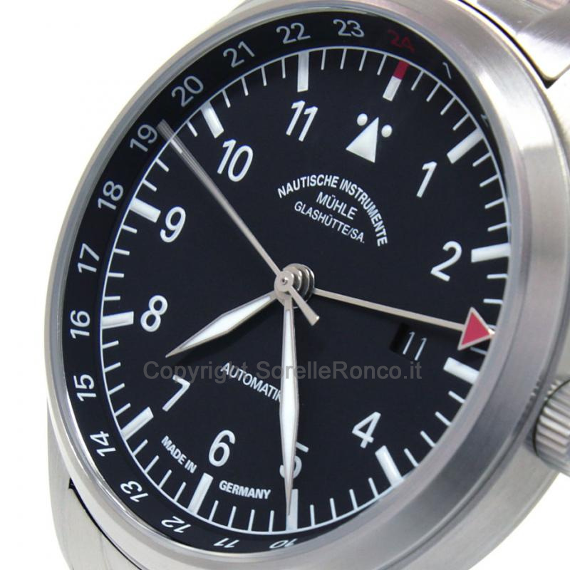 MÜHLE GLASHÜTTE TERRASPORT IV NERO GMT 42MM STEEL