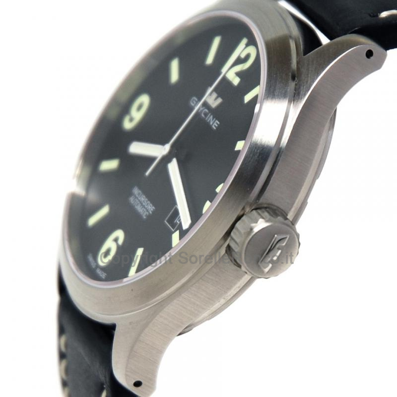 GLYCINE INCURSORE III 44MM NERO