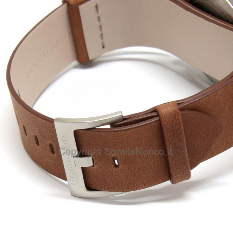 HAMILTON KHAKI FIELD MECHANICAL PELLE MARRONE 38MM