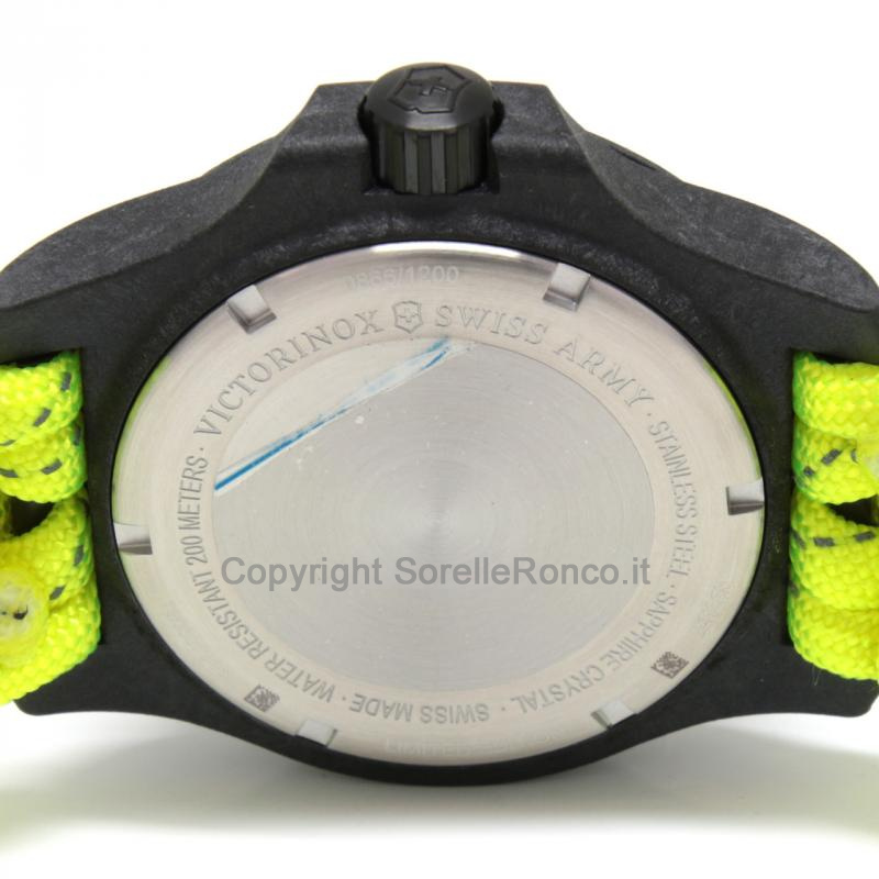 VICTORINOX I.N.O.X. CARBON CINTURINO GIALLO 43MM