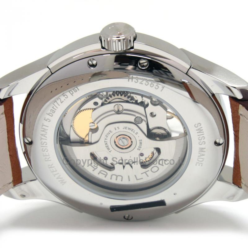 HAMILTON JAZZMASTER OPEN HEART MARRONE 40MM