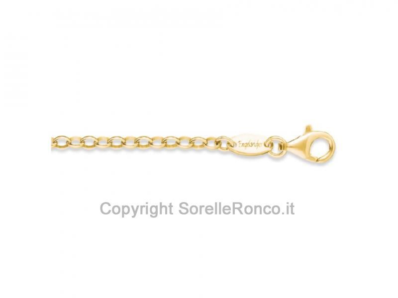 CATENA 45 CM ARGENTO PLACCATO ORO GIALLO
