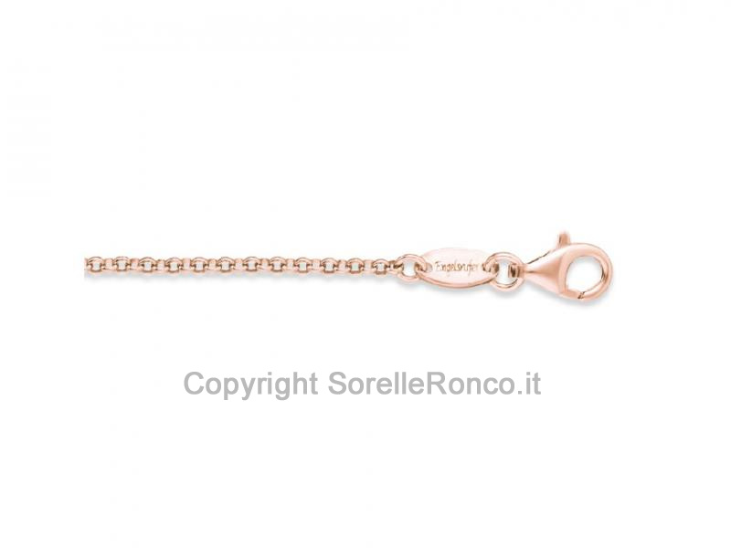 CATENA ARGENTO PLACCATO ORO ROSA 70 CM