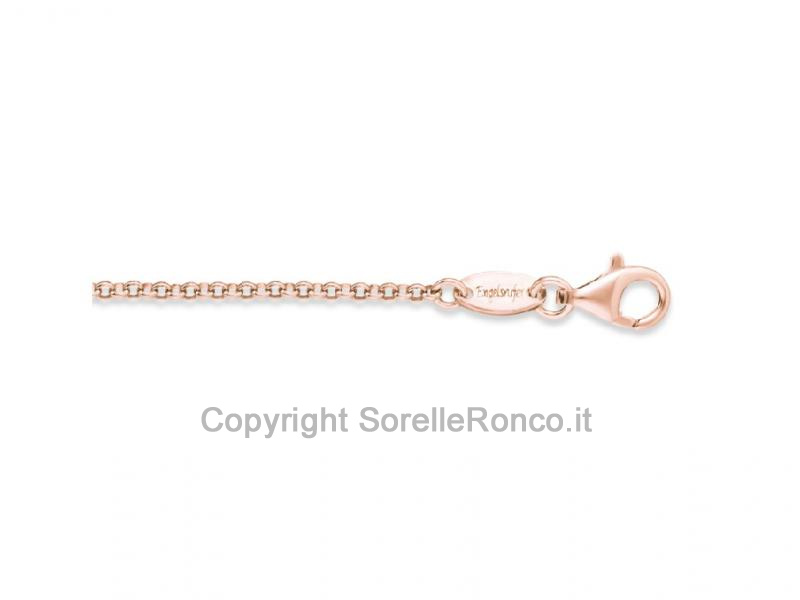 CATENA ARGENTO PLACCATO ORO ROSA 90 CM