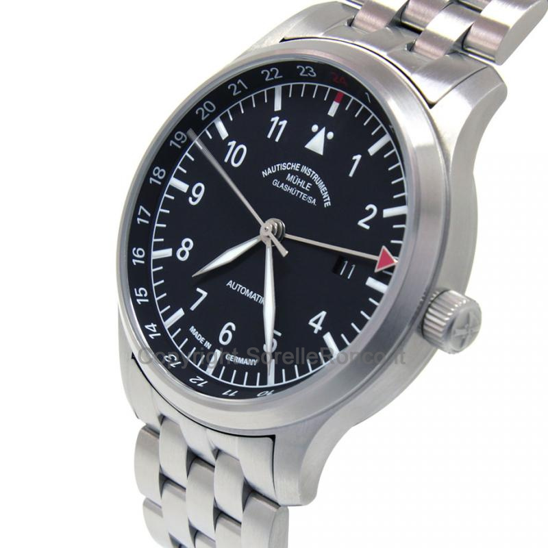 MÜHLE GLASHÜTTE TERRASPORT IV NERO GMT 42MM STEEL