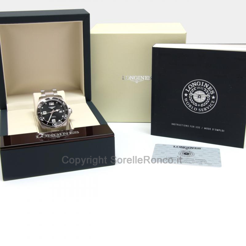 LONGINES HYDROCONQUEST NERO 41MM GHIERA CERAMICA