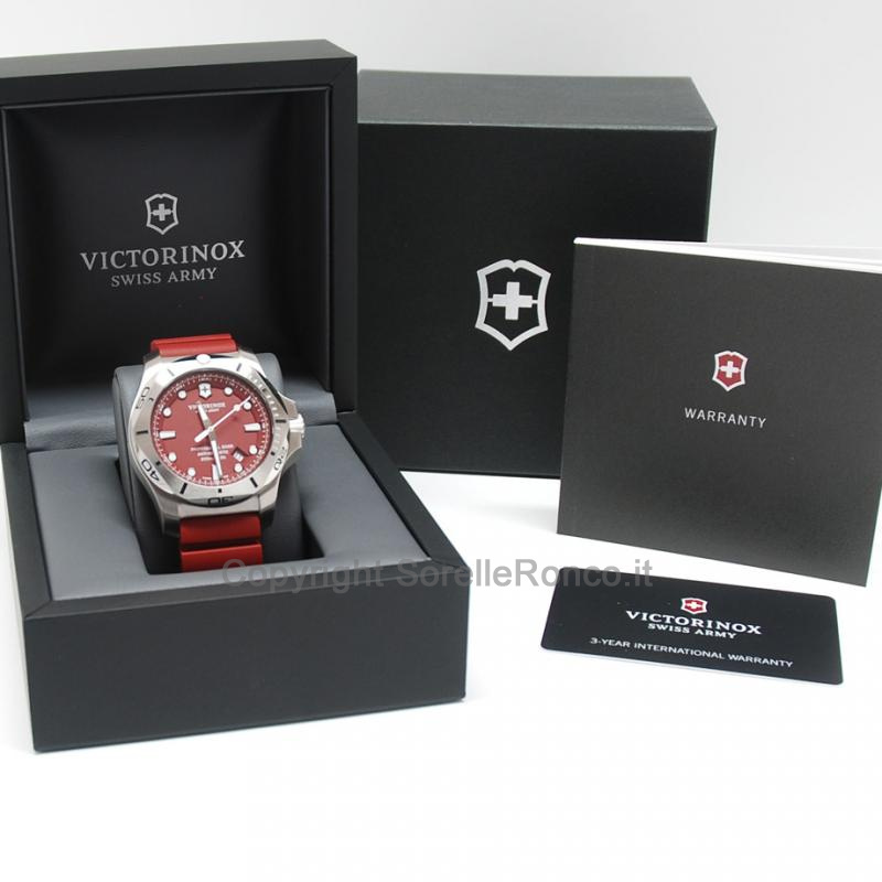 VICTORINOX I.N.O.X. ROSSO GOMMA DIVER 45MM